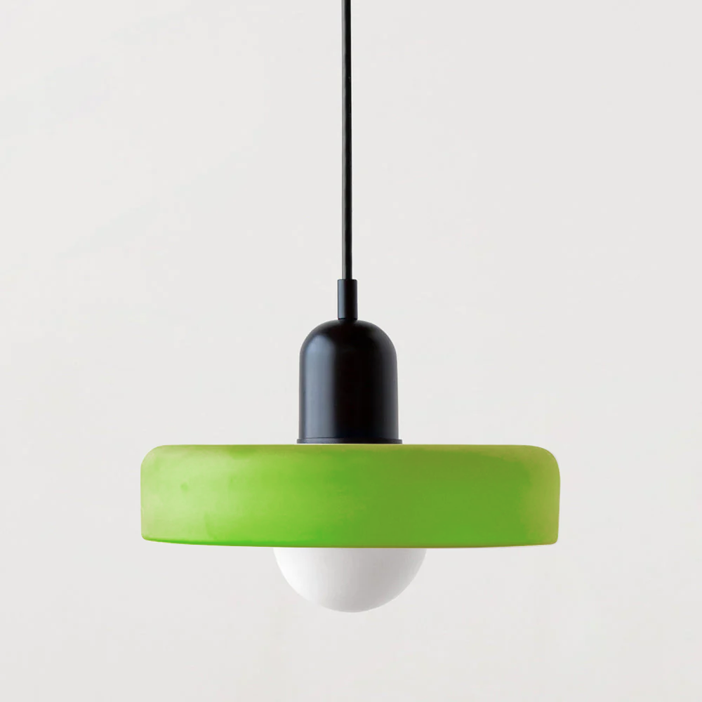Bauhaus Farbglas Pendelleuchte – Modernes Design