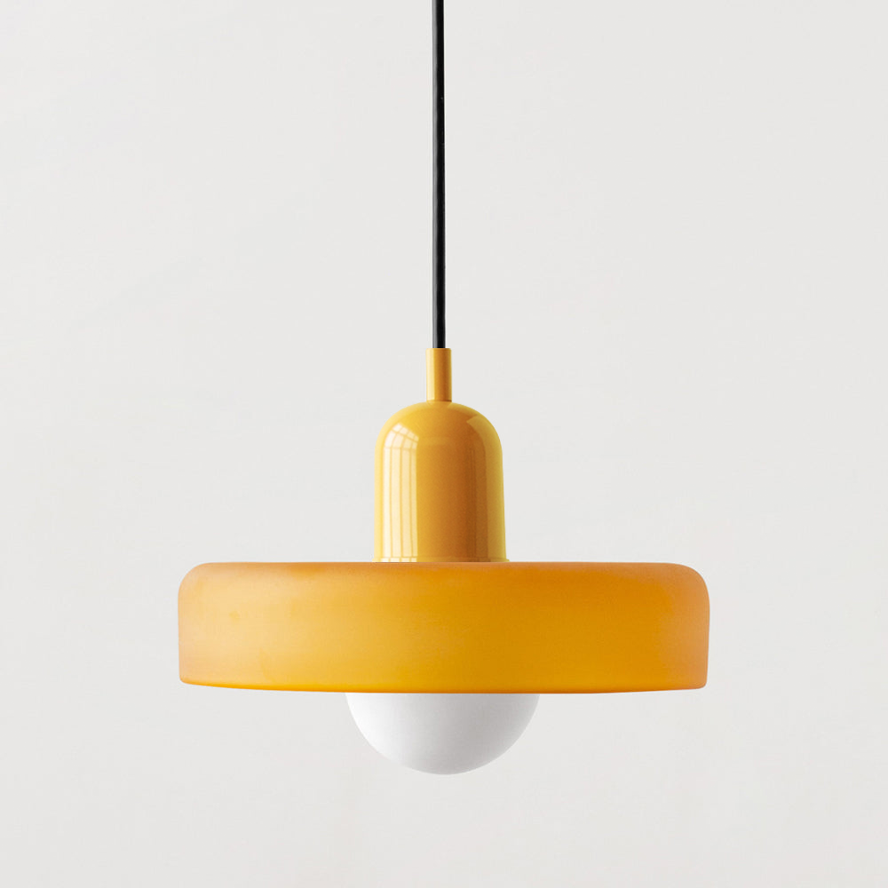 Bauhaus Farbglas Pendelleuchte – Modernes Design