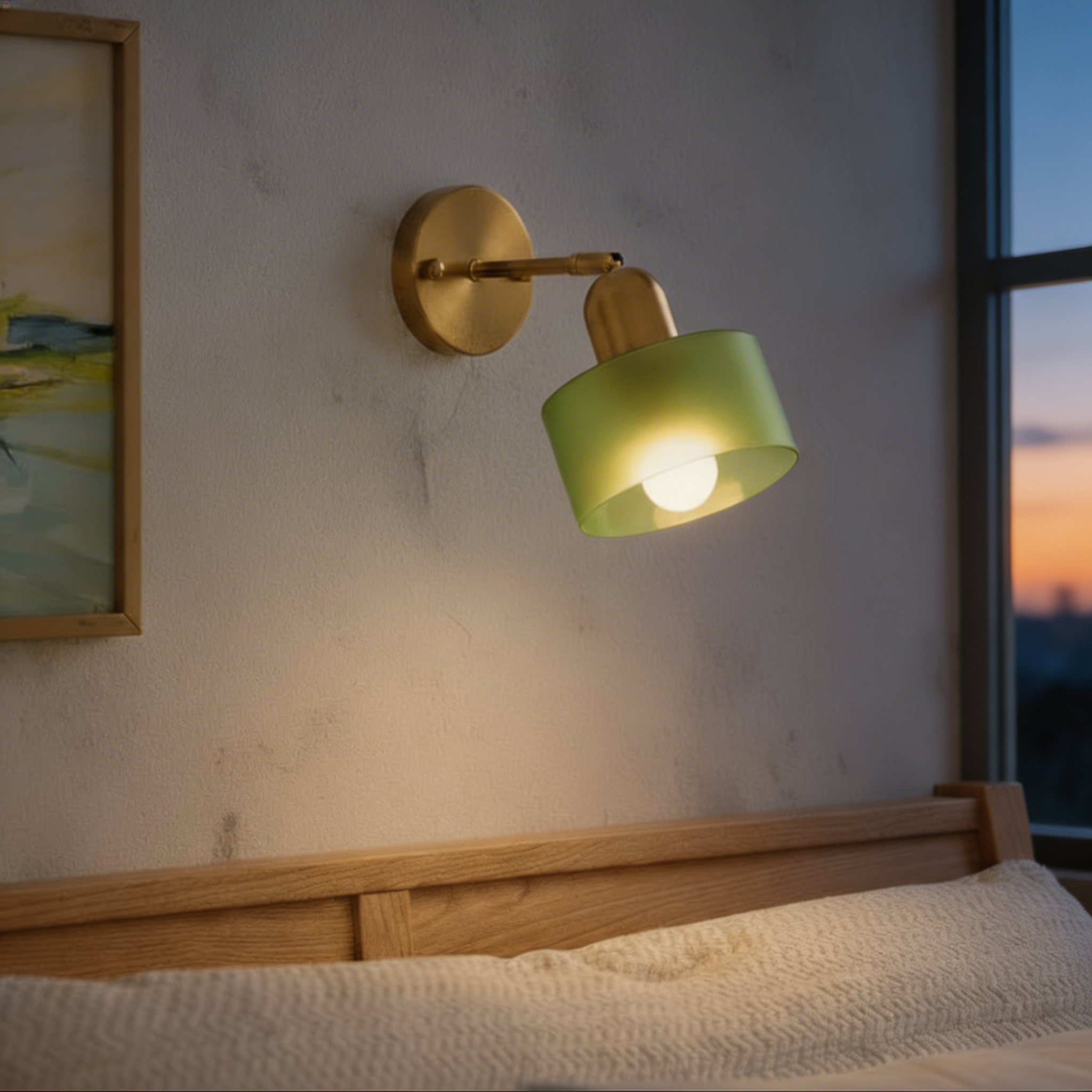 Bauhaus Farbglas Wandleuchte – Modernes Design
