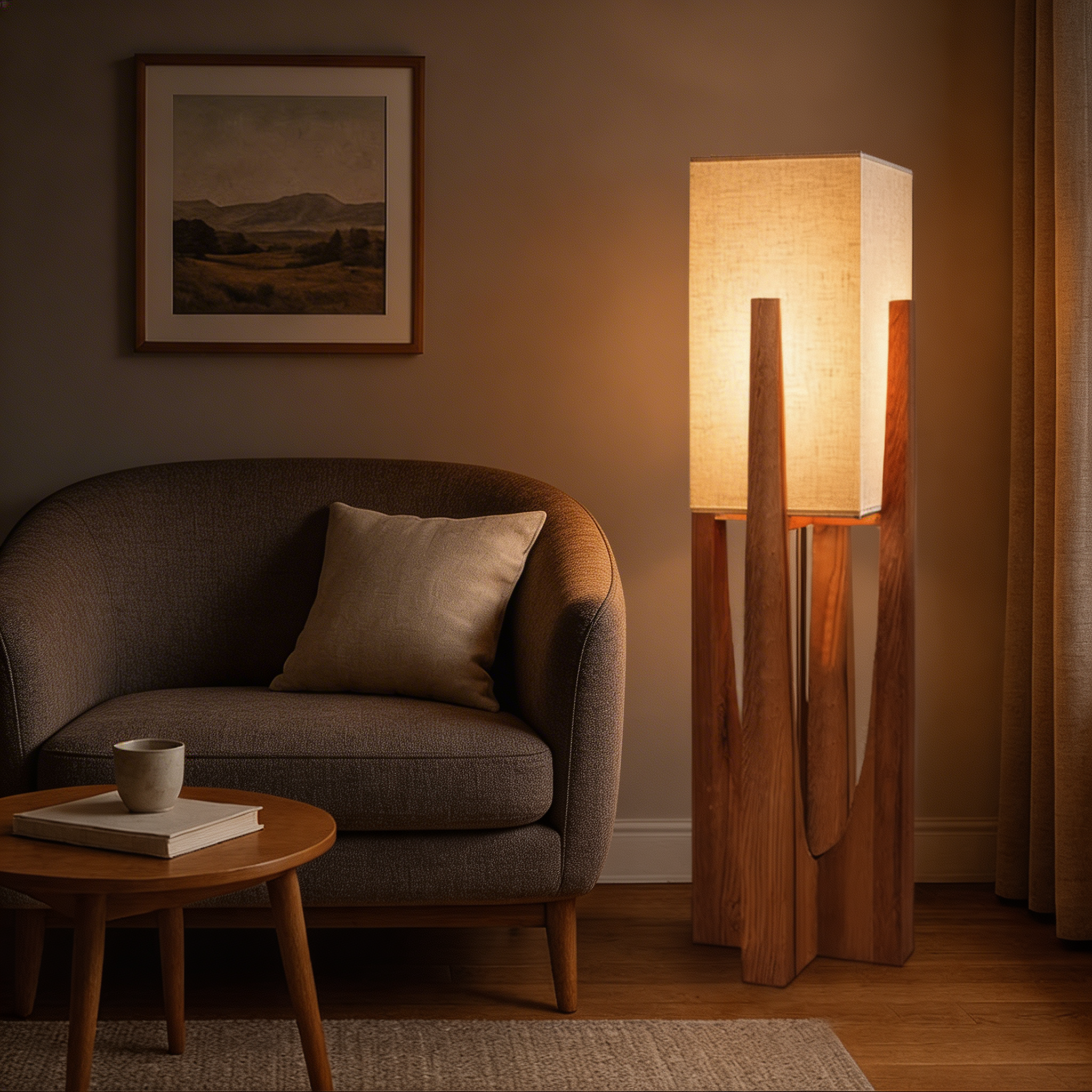 Wabi-Sabi Stehleuchte – Japanisches Stildesign
