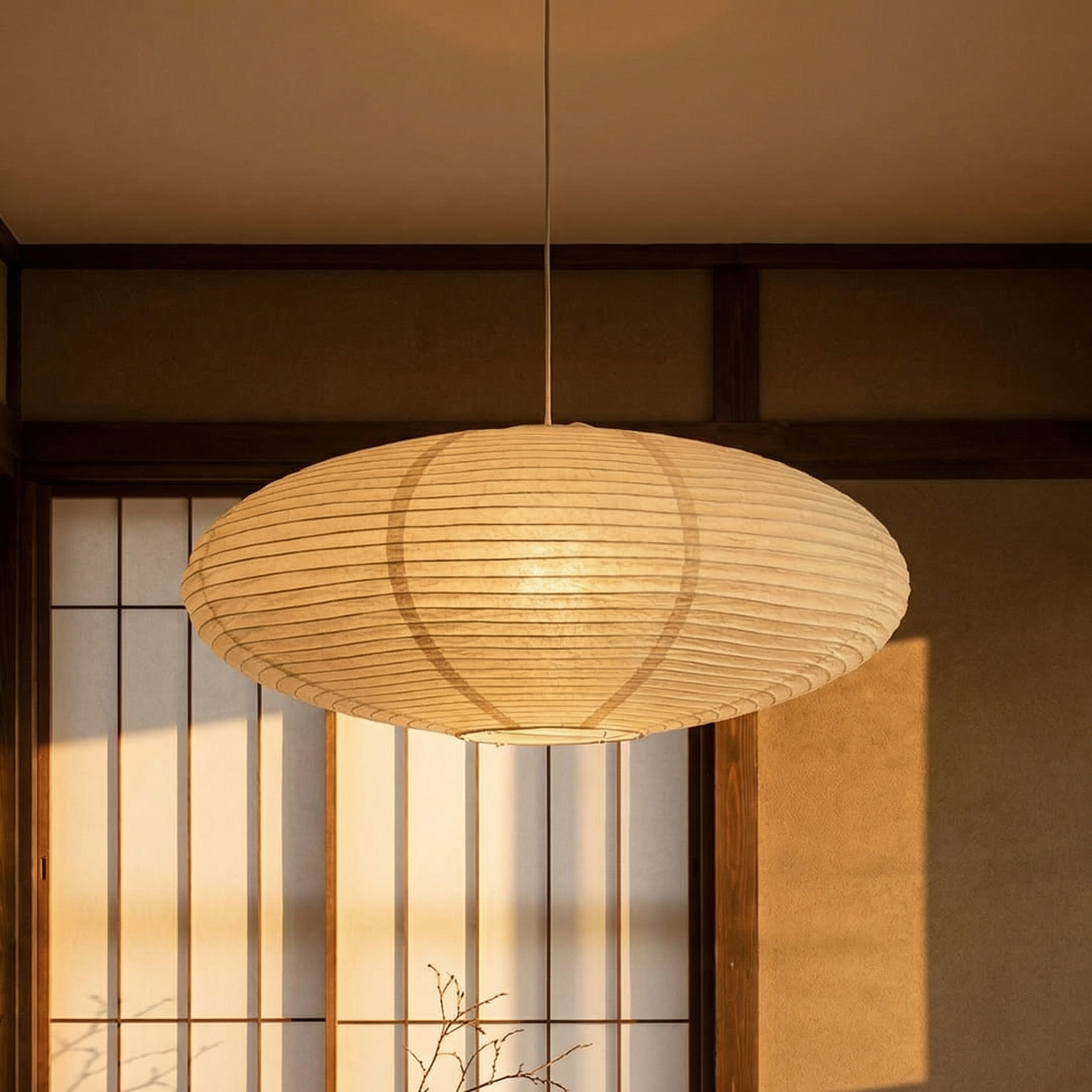 Wabi Papier Pendelleuchte – Natürliches Minimalistisches Design