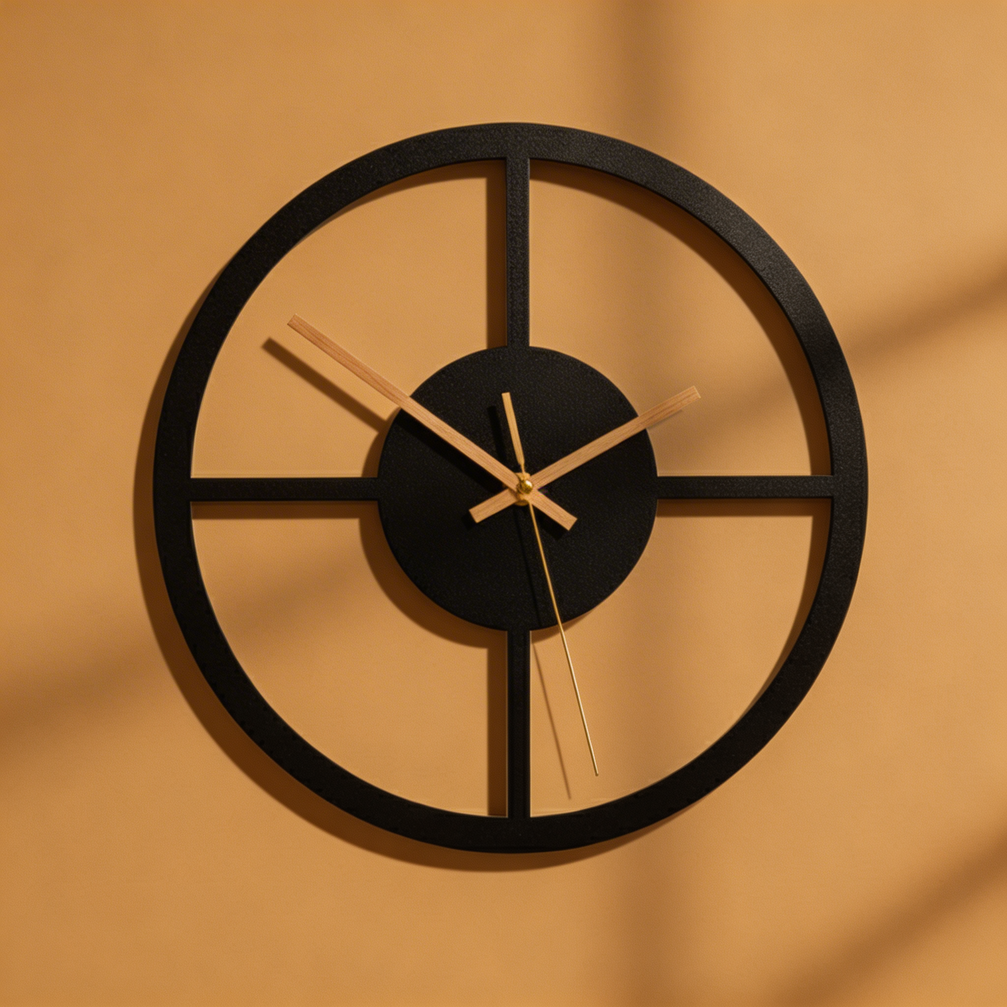 Anniviers Geräuschlose Wanduhr – Geometrisches Modernes Design