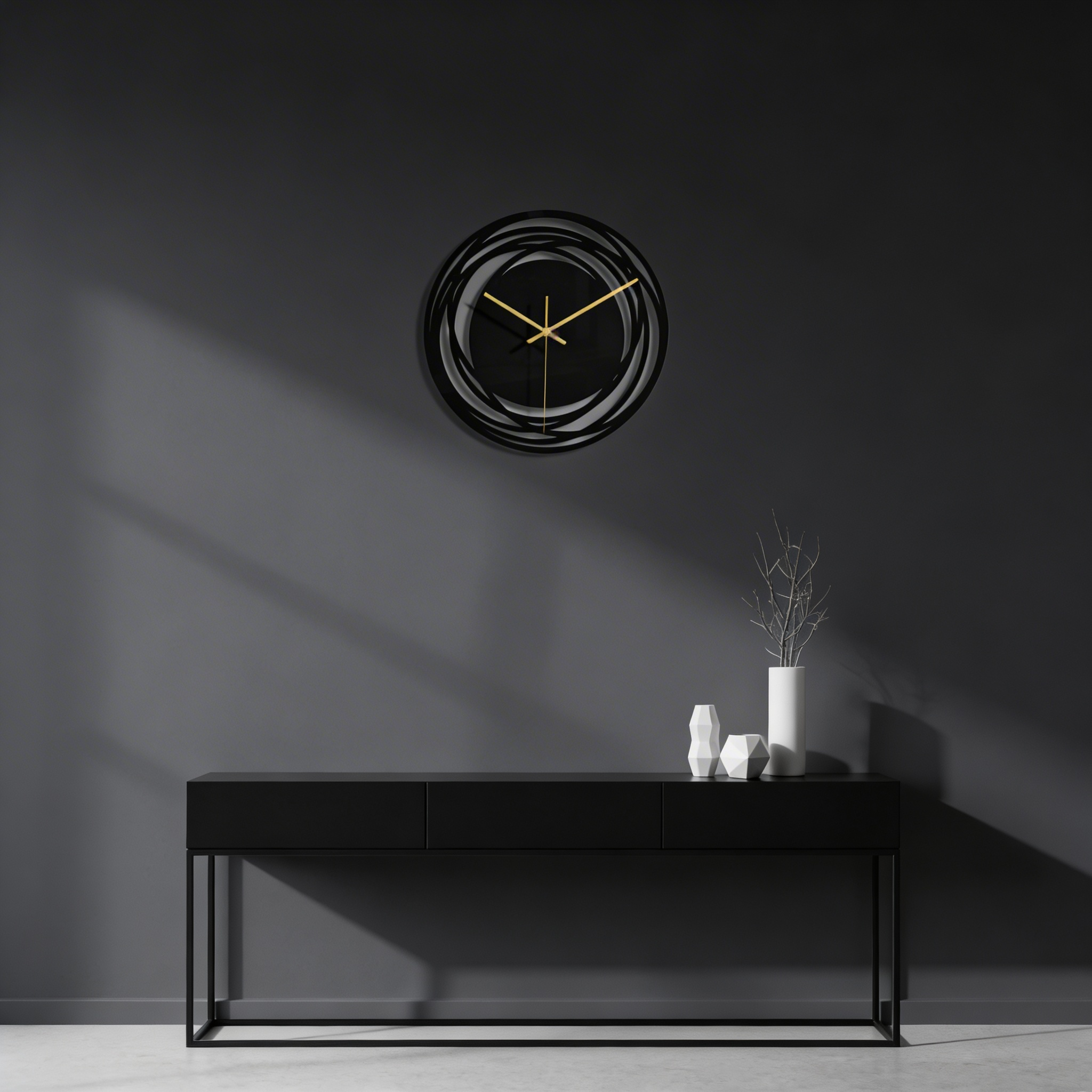 Anif Geräuschlose Wanduhr – Modernes Minimalistisches Design