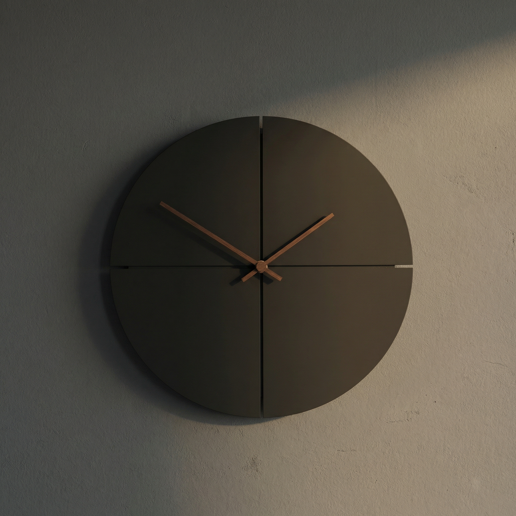 Arramon Geräuschlose Wanduhr – Natürliches Holzdesign