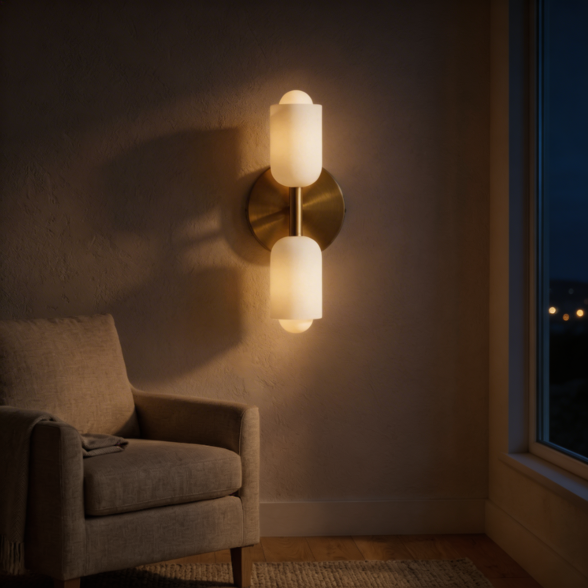 Nordische Auf & Ab Wandleuchte – Minimalistisches Design
