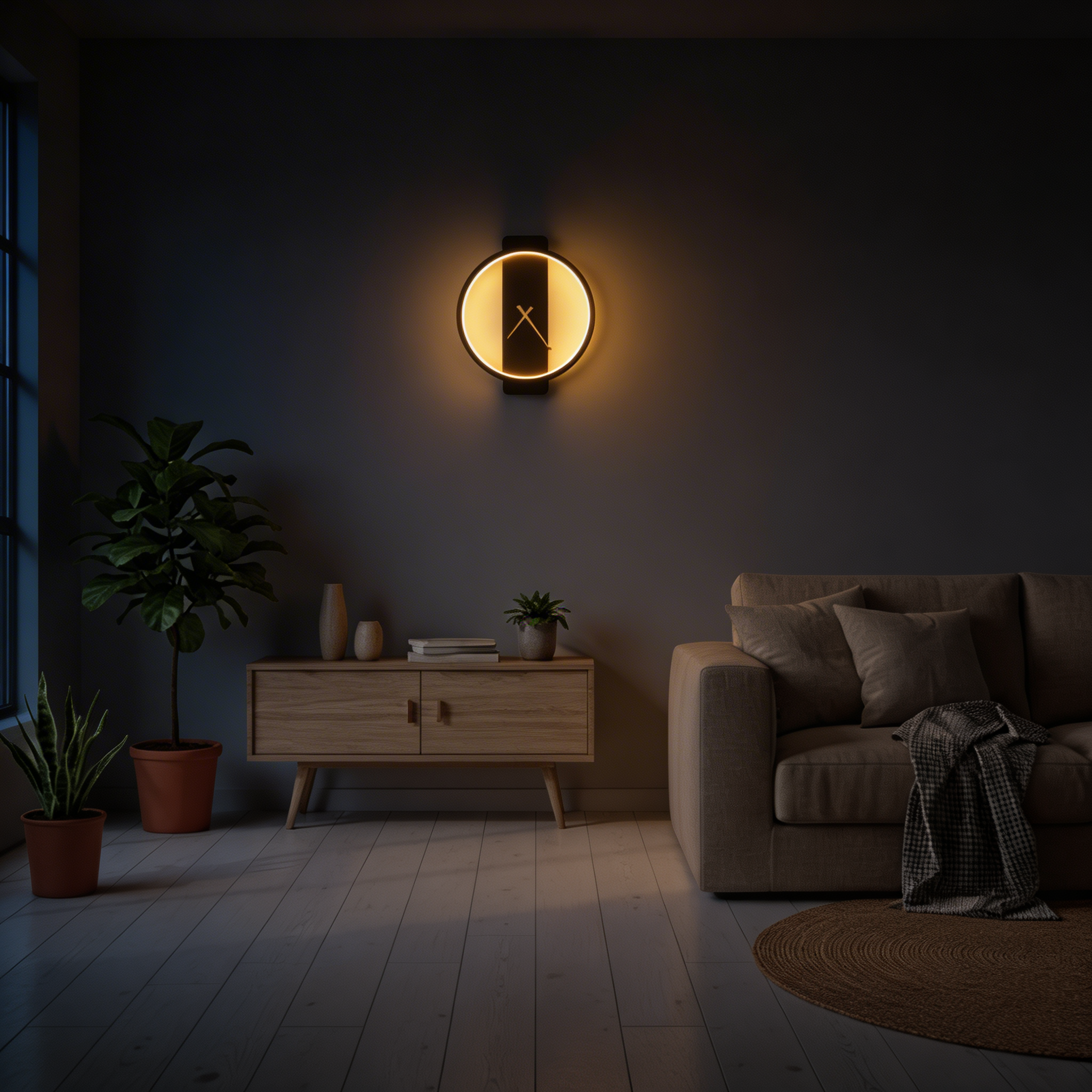 Sussy LED Wanduhr mit Beleuchtung – 2-in-1 Design