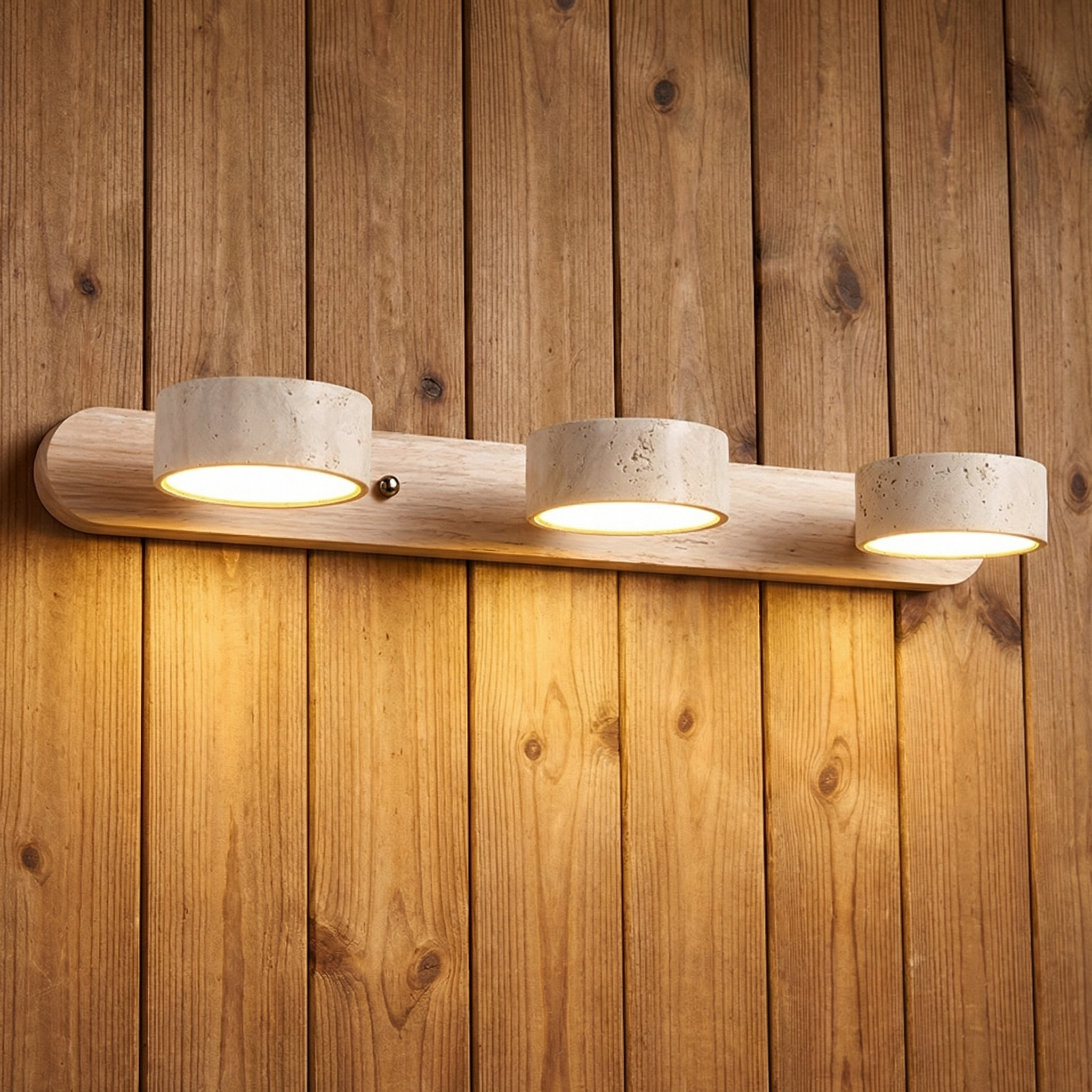 Travertin Wandleuchte – Natürliches Modernes Design