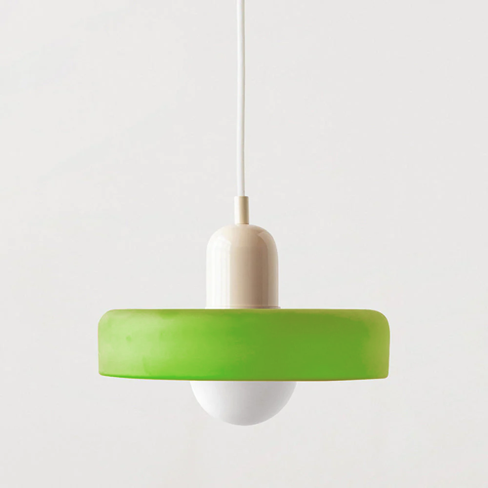 Bauhaus Farbglas Pendelleuchte – Modernes Design