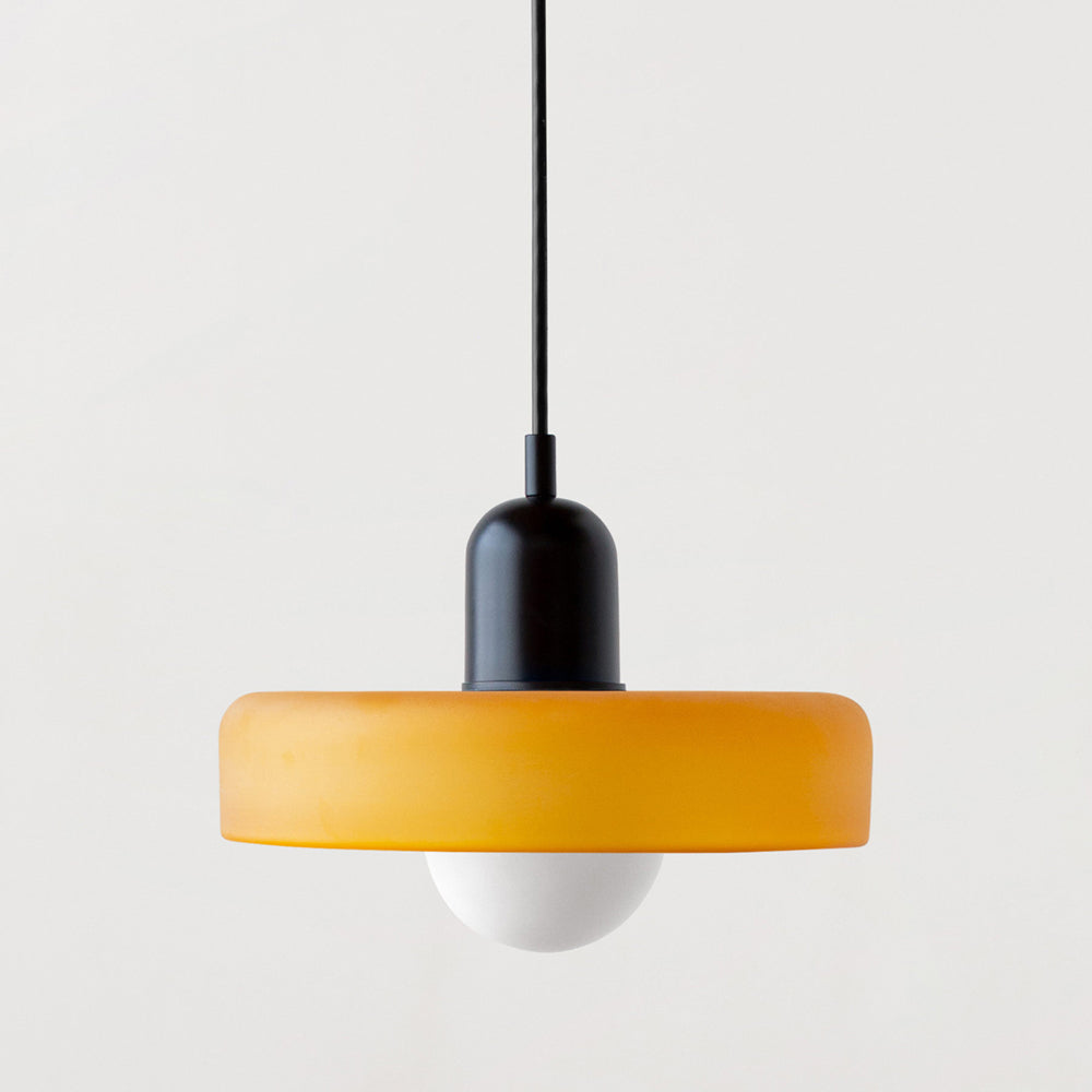 Bauhaus Farbglas Pendelleuchte – Modernes Design
