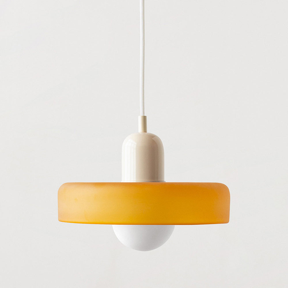 Bauhaus Farbglas Pendelleuchte – Modernes Design