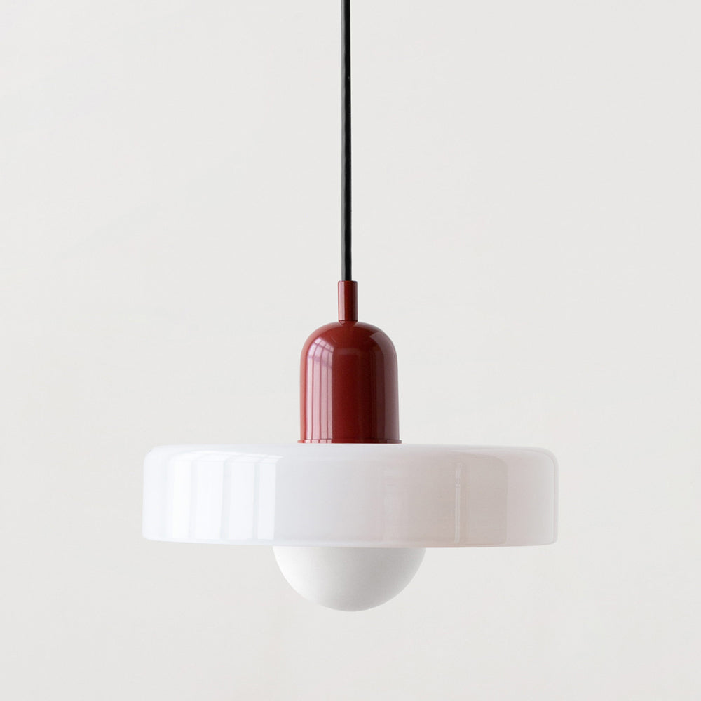 Bauhaus Farbglas Pendelleuchte – Modernes Design