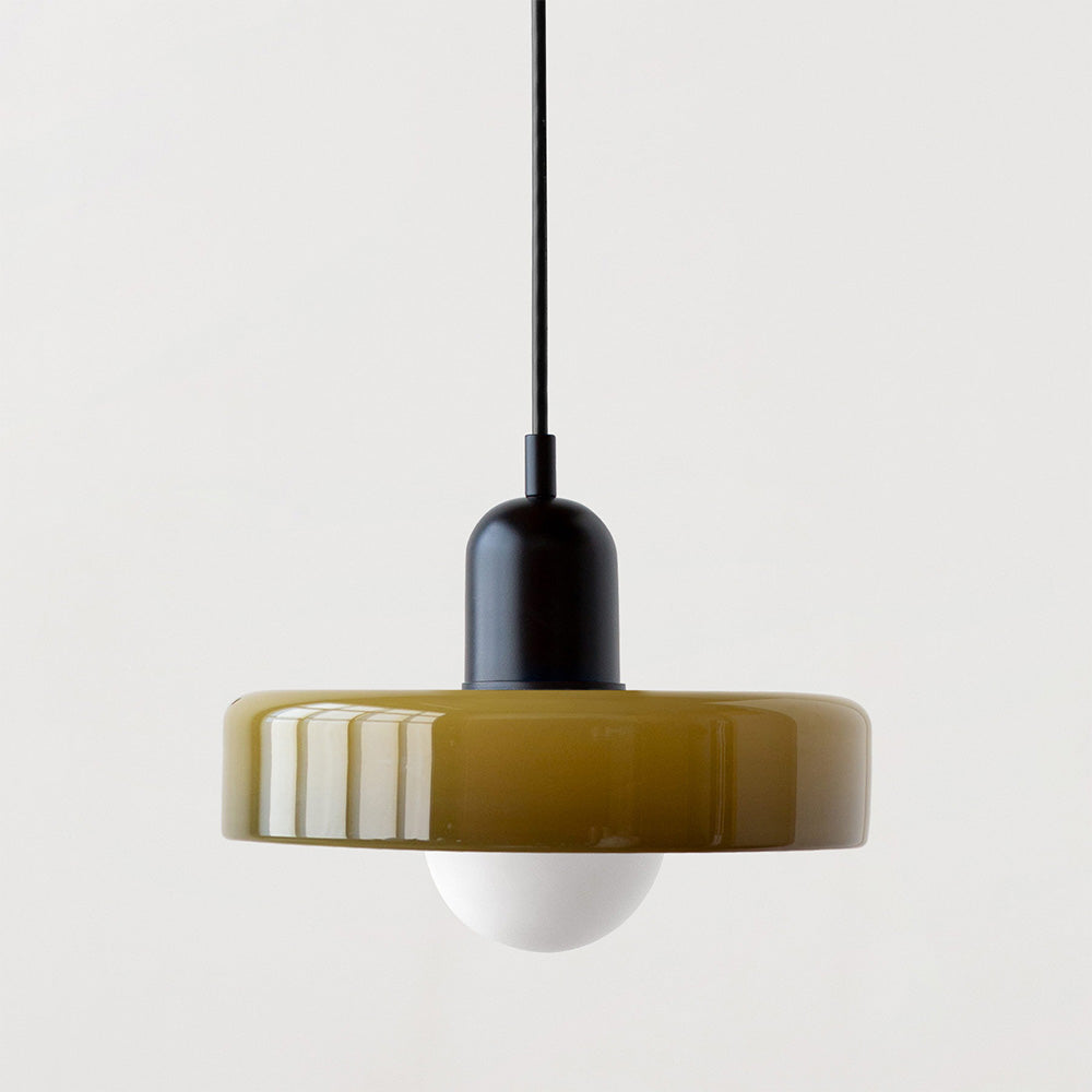 Bauhaus Farbglas Pendelleuchte – Modernes Design