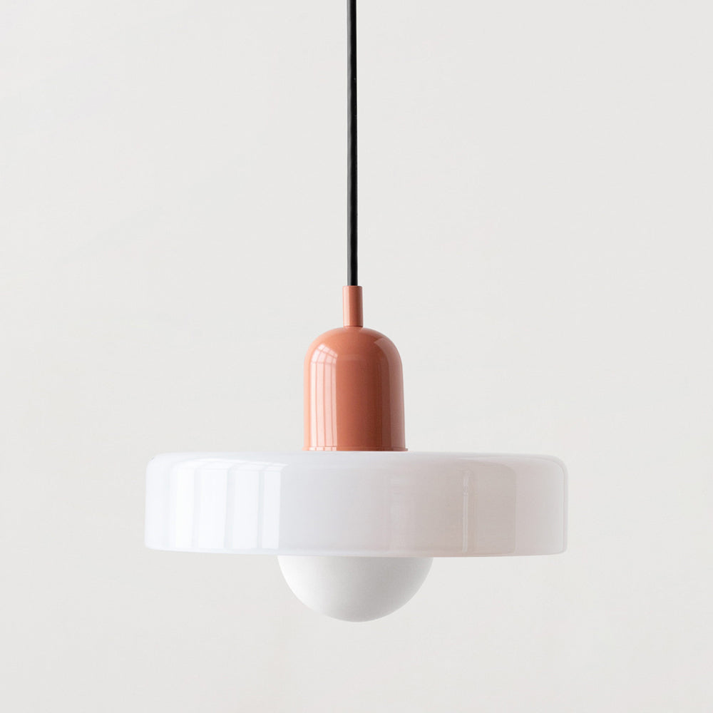 Bauhaus Farbglas Pendelleuchte – Modernes Design