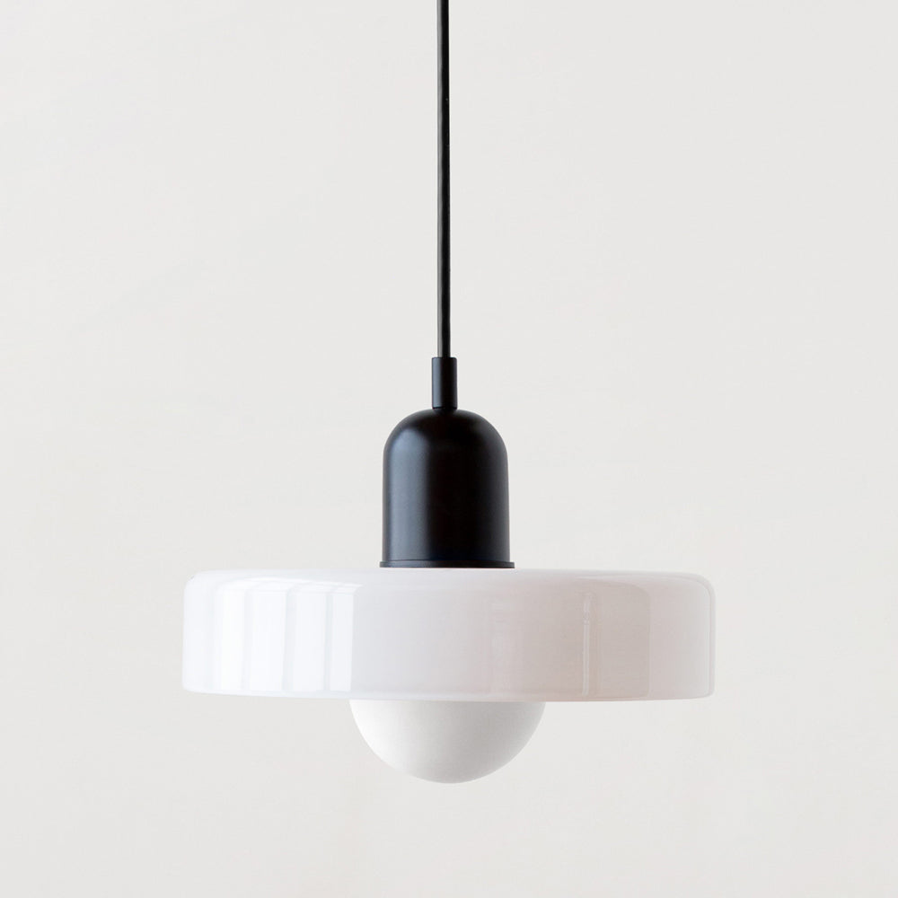 Bauhaus Farbglas Pendelleuchte – Modernes Design