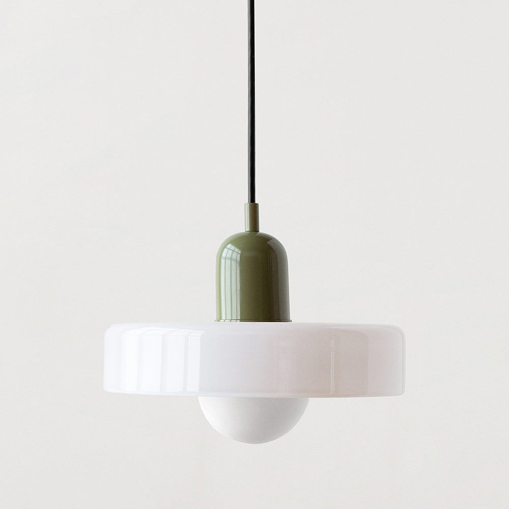 Bauhaus Farbglas Pendelleuchte – Modernes Design
