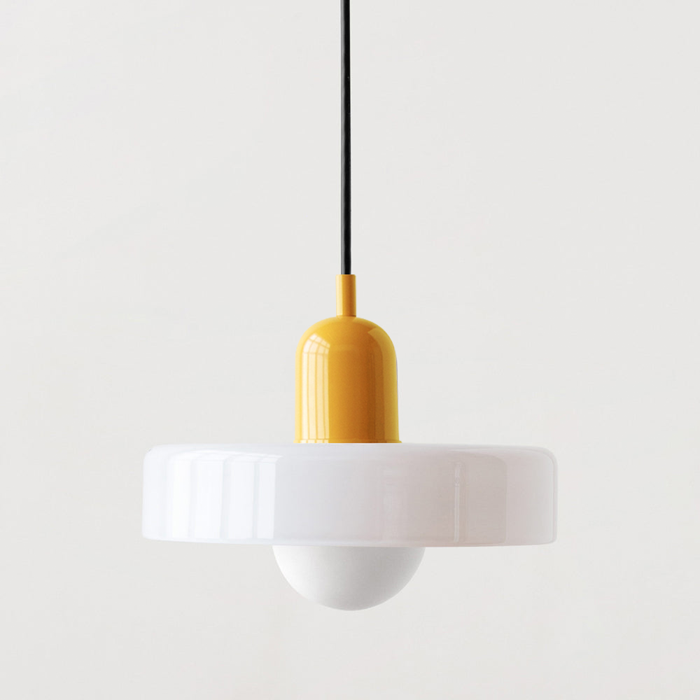 Bauhaus Farbglas Pendelleuchte – Modernes Design