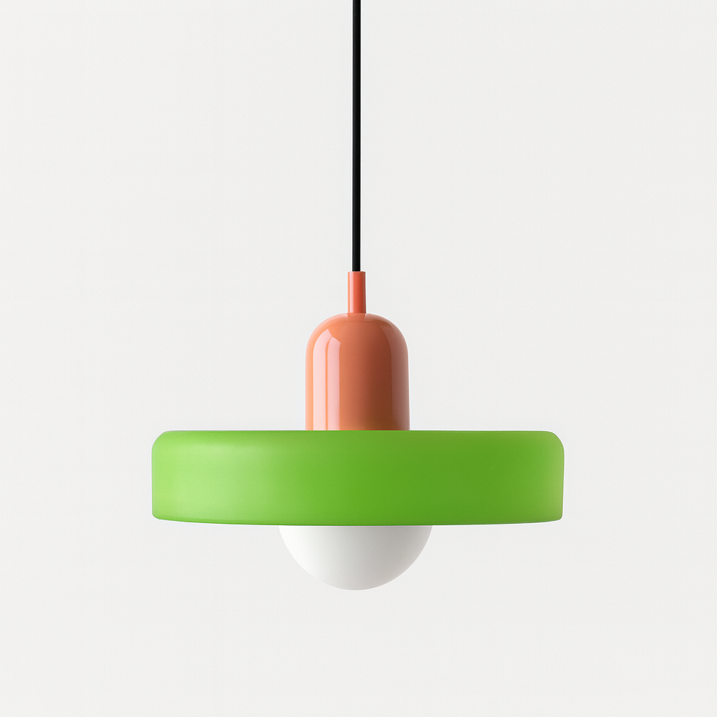 Bauhaus Farbglas Pendelleuchte – Modernes Design