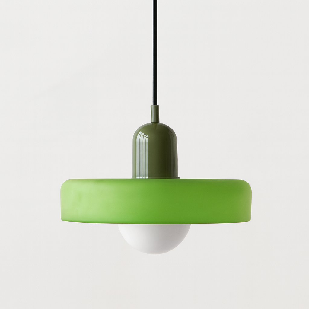 Bauhaus Farbglas Pendelleuchte – Modernes Design