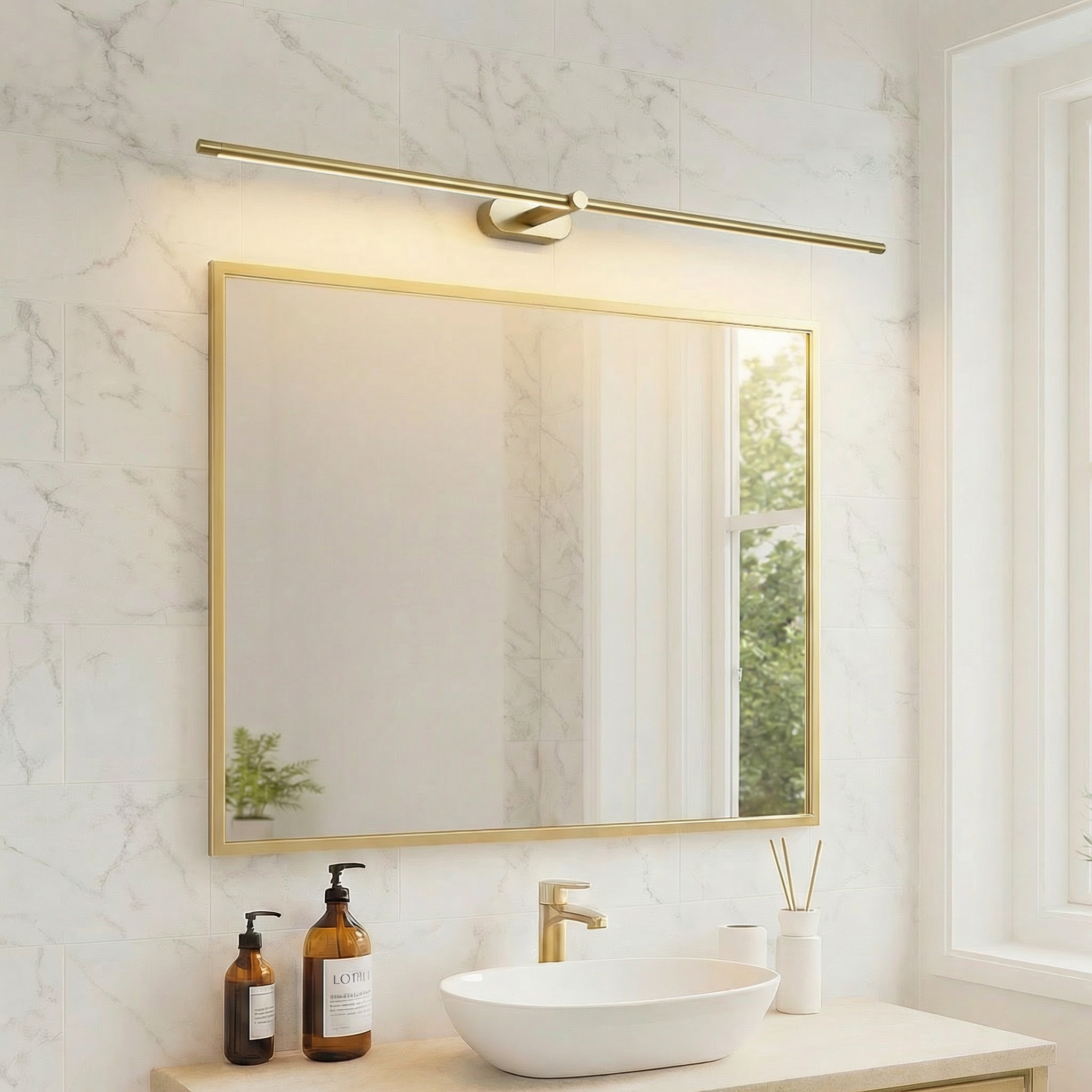 Badezimmer Spiegel-Wandleuchte – LED Lineardesign