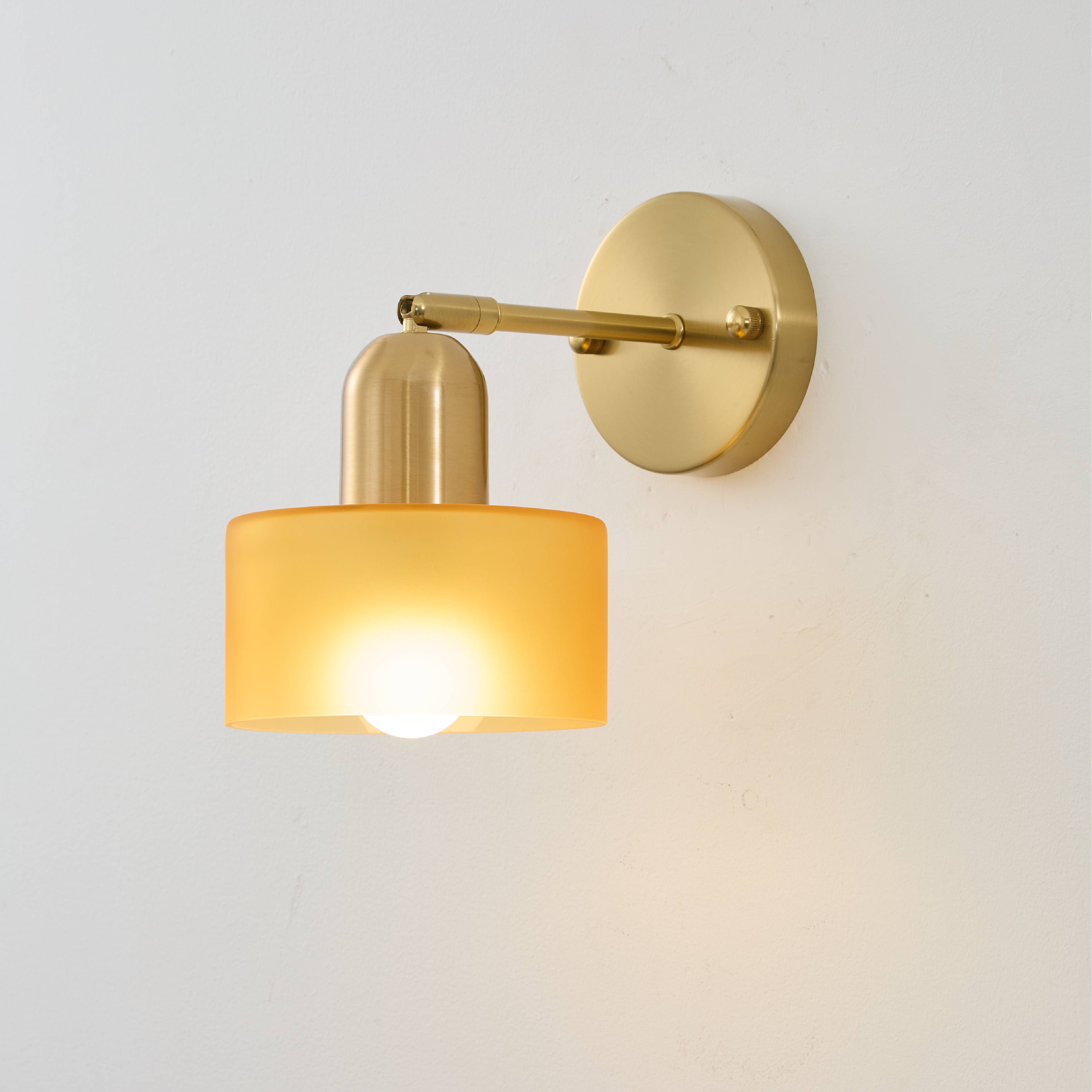 Bauhaus Farbglas Wandleuchte – Modernes Design
