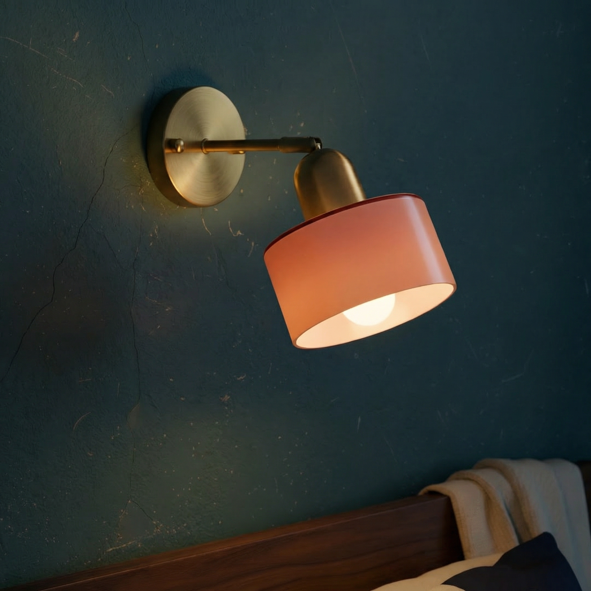 Bauhaus Farbglas Wandleuchte – Modernes Design