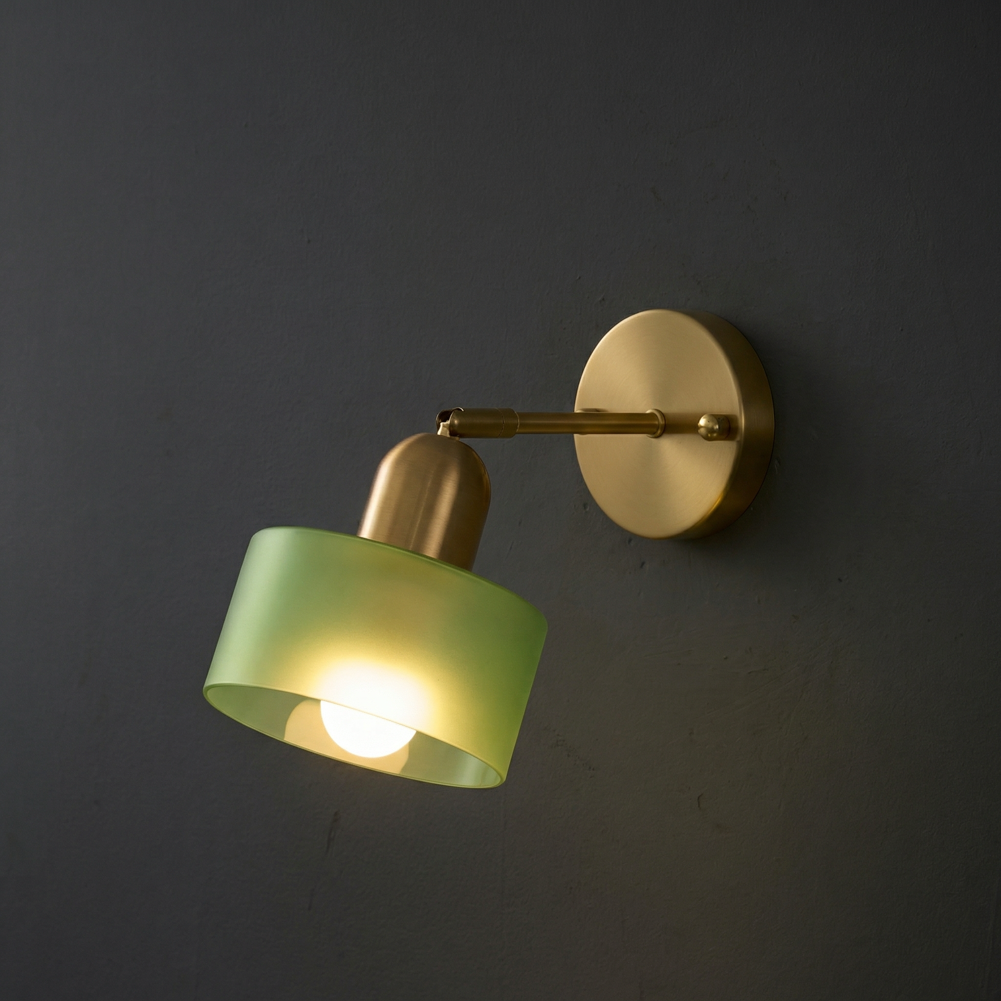 Bauhaus Farbglas Wandleuchte – Modernes Design