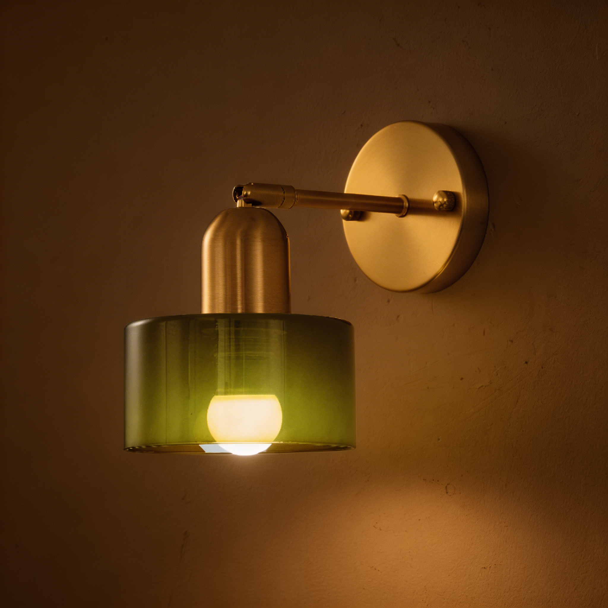Bauhaus Farbglas Wandleuchte – Modernes Design