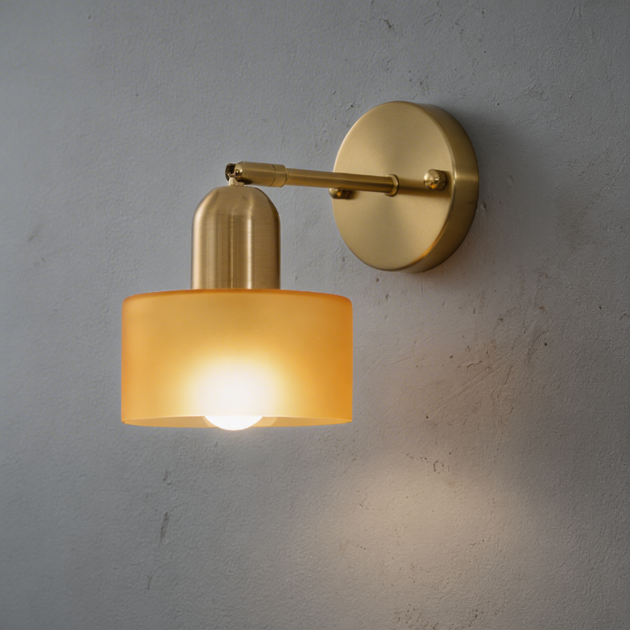 Bauhaus Farbglas Wandleuchte – Modernes Design