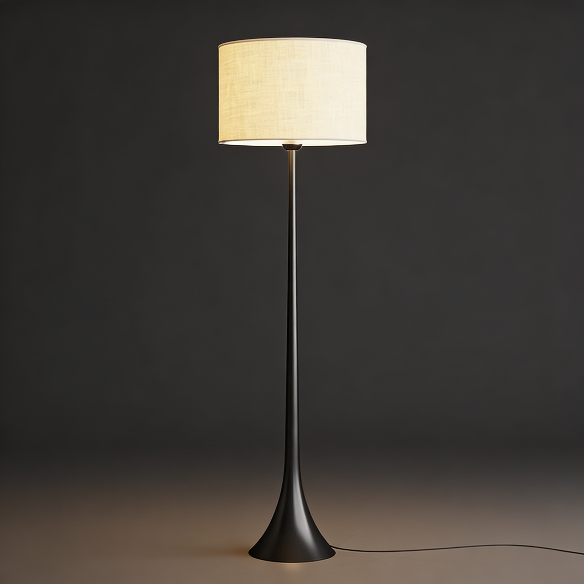 Anderos Seiden-Stehleuchte – Minimalistisches Design