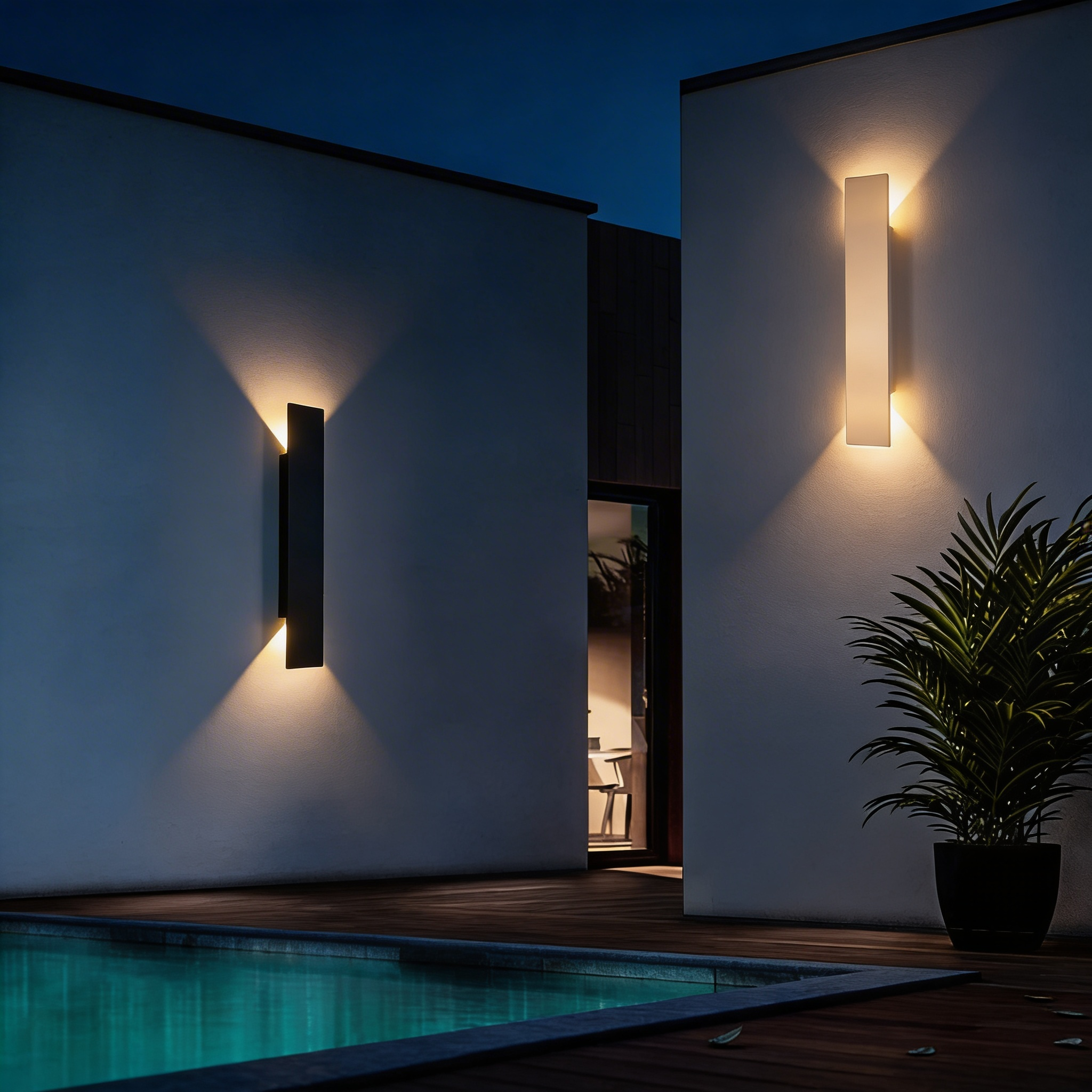 Wasserdichte Lineare LED Wandleuchte – Außenbereich