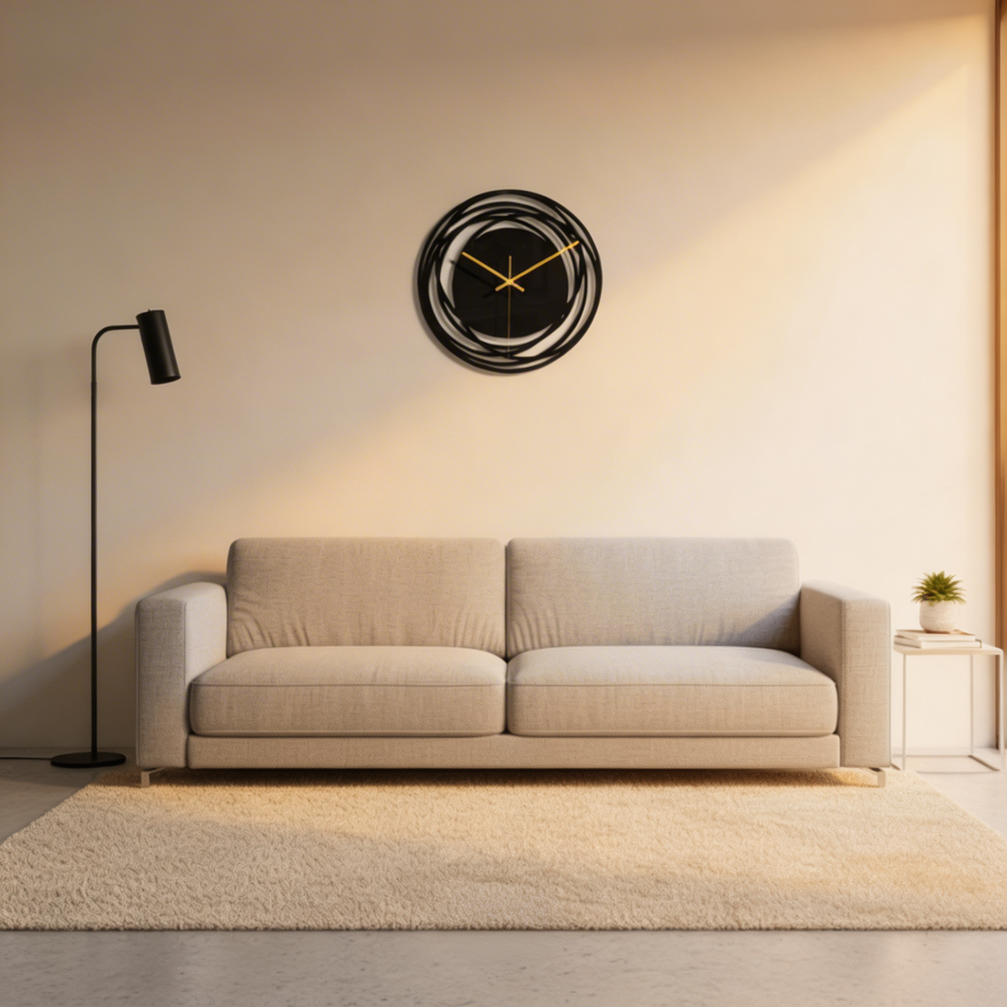 Anif Geräuschlose Wanduhr – Modernes Minimalistisches Design