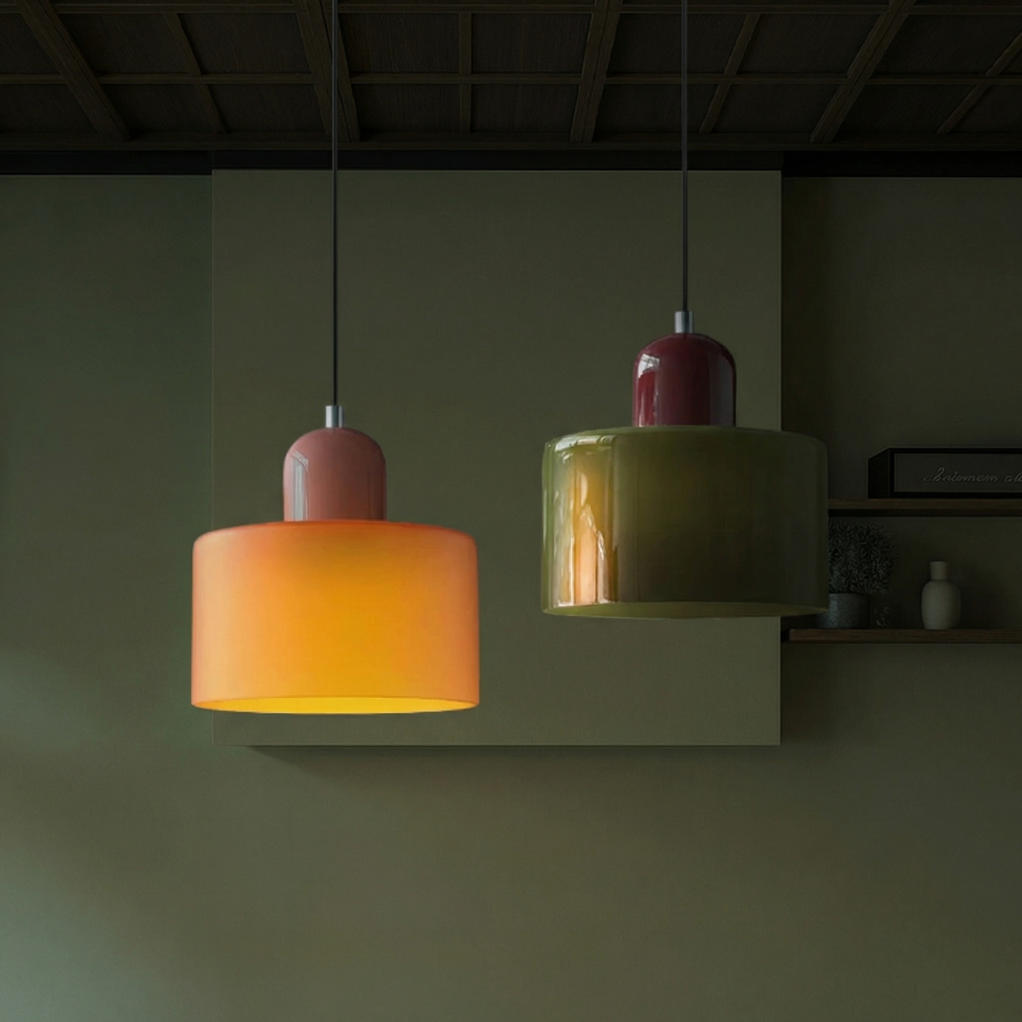 Bauhaus Pendelleuchte – Geometrisches Glasdesign