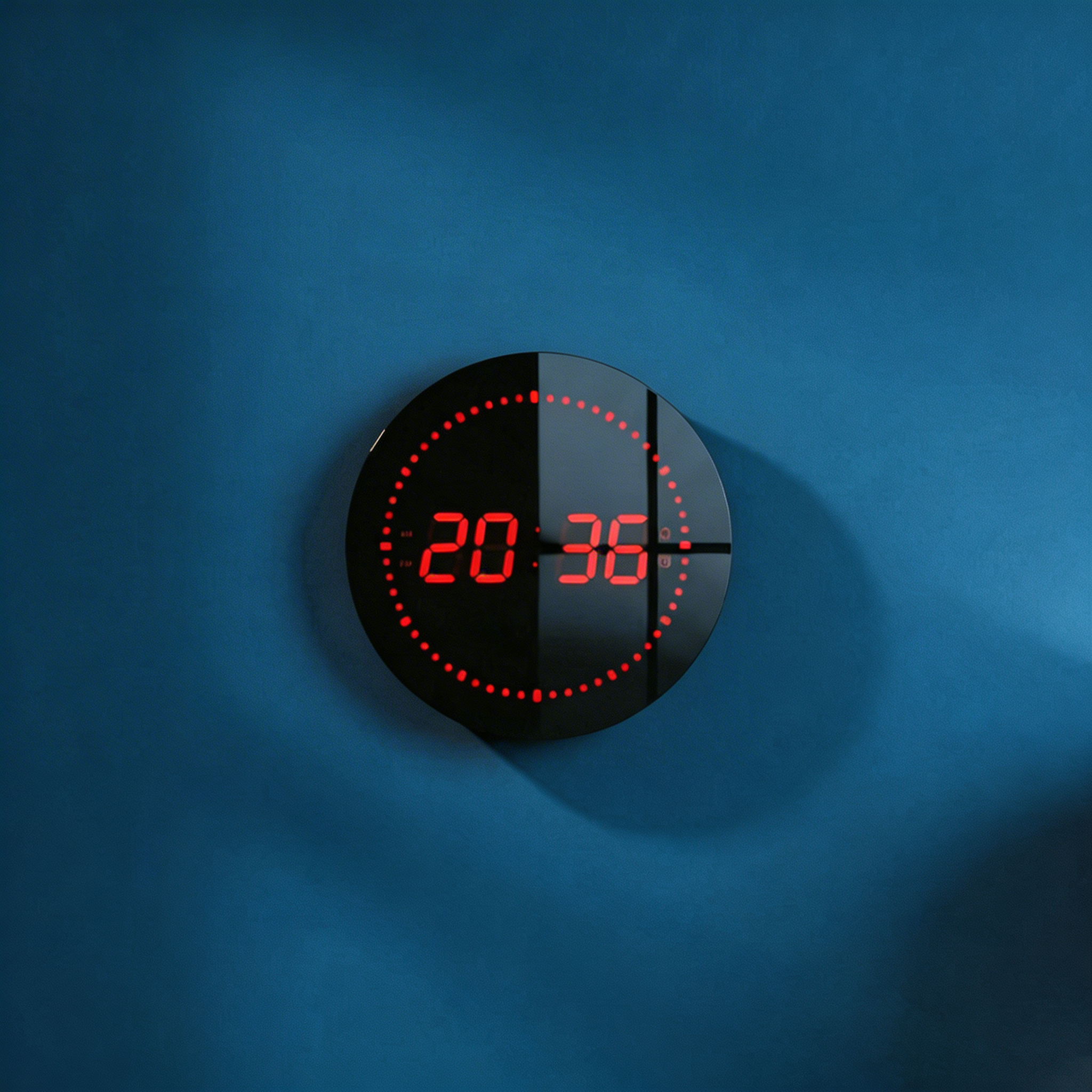 Digitale Wanduhr – LED-Anzeige