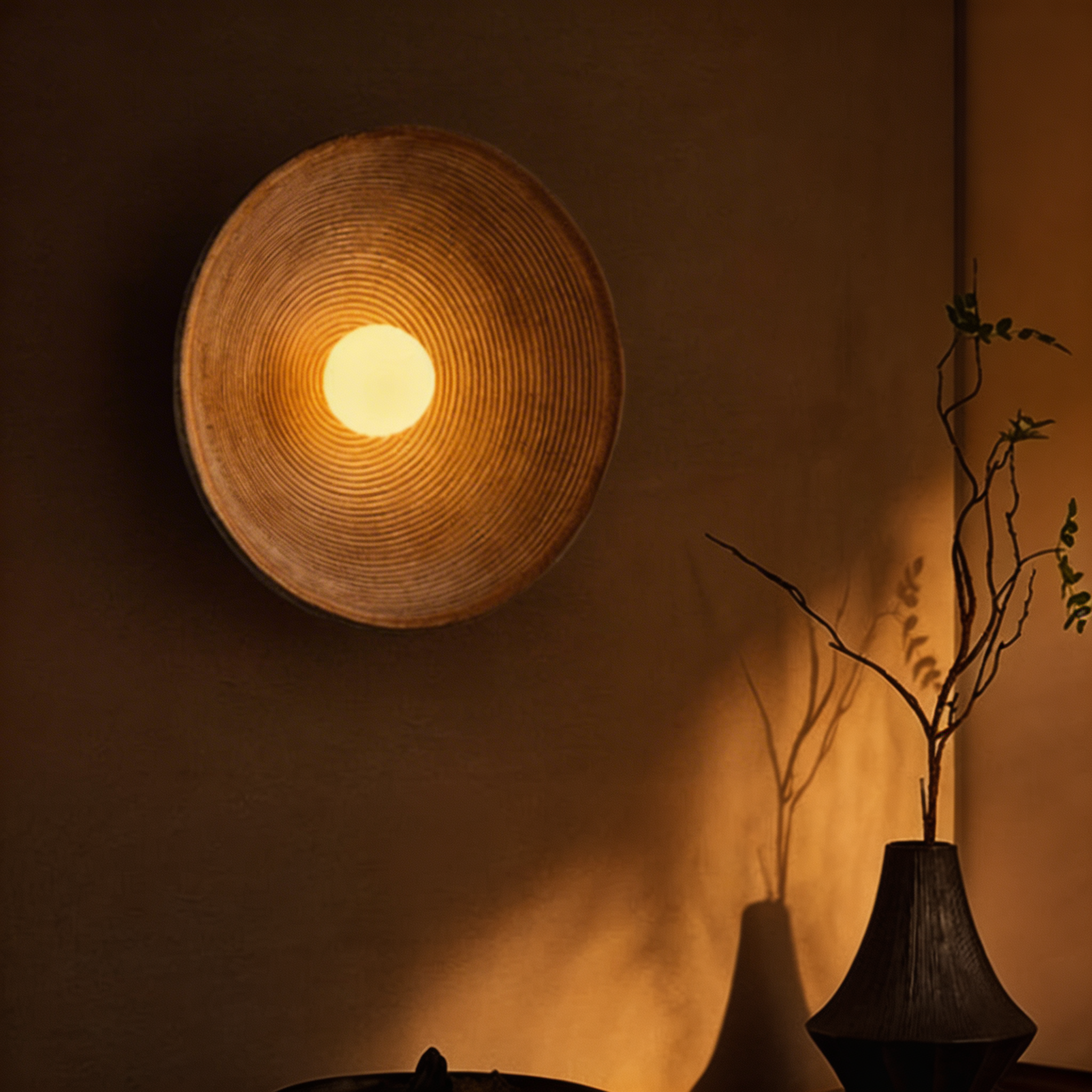 Japanische Wandleuchte – Minimalistisches Holzdesign