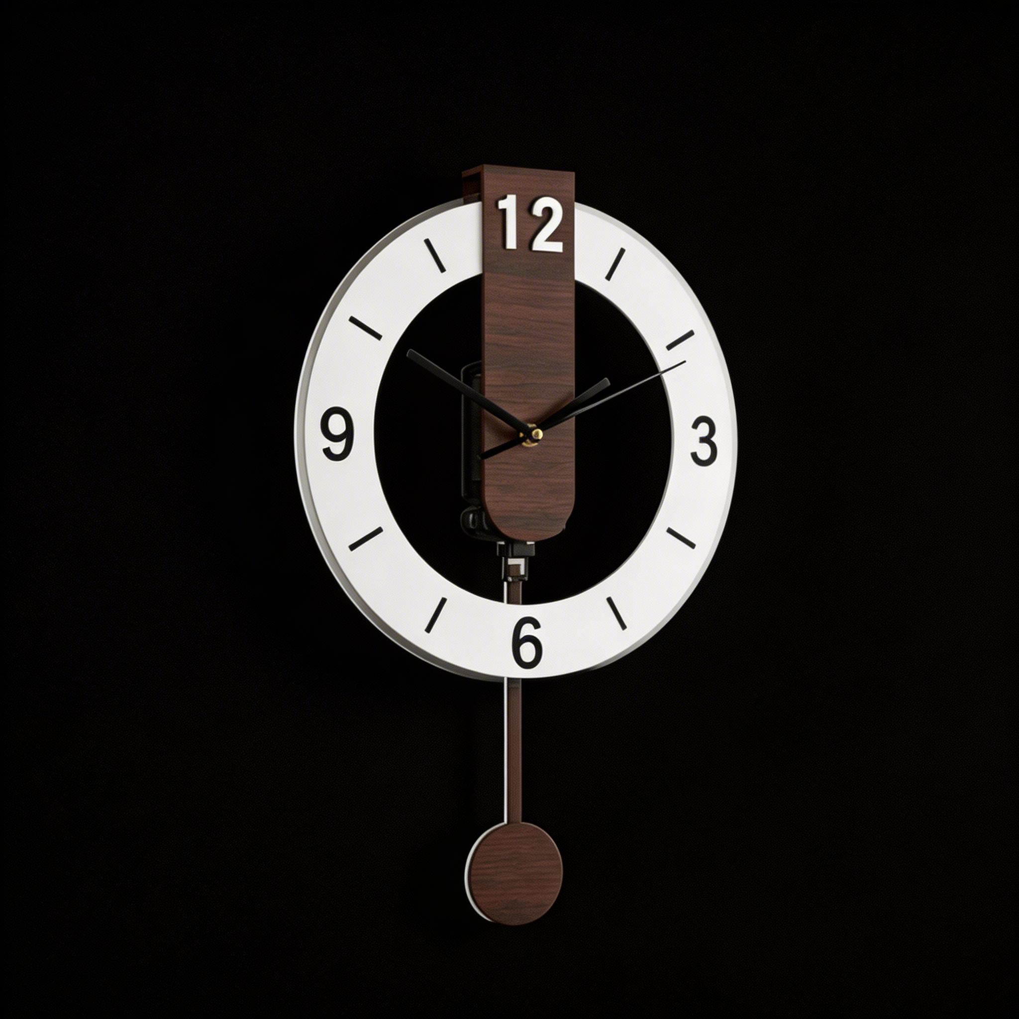 Große Retro Geräuschlose Wanduhr – Klassisches Design