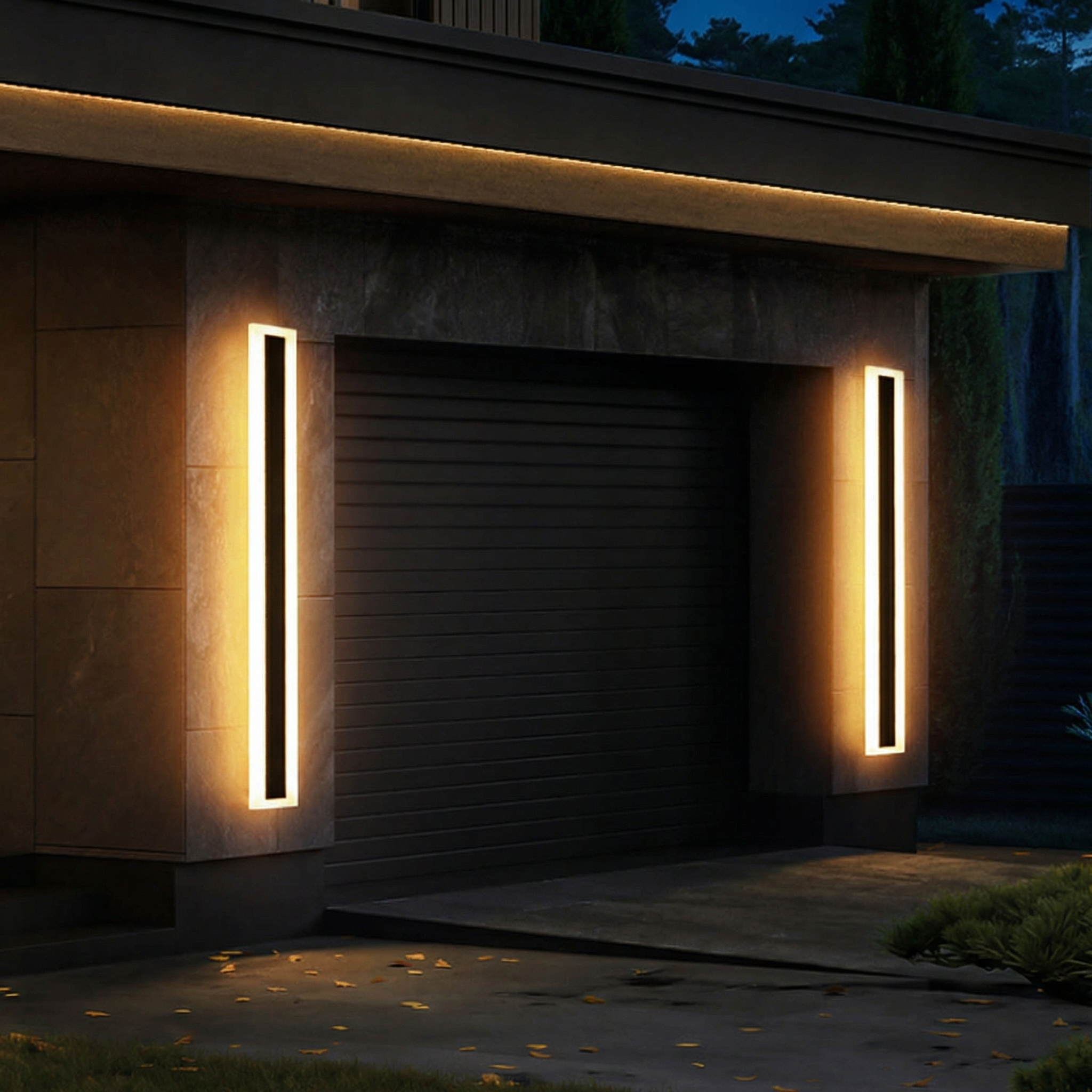 Außen LED Wandleuchte – Lineares Design