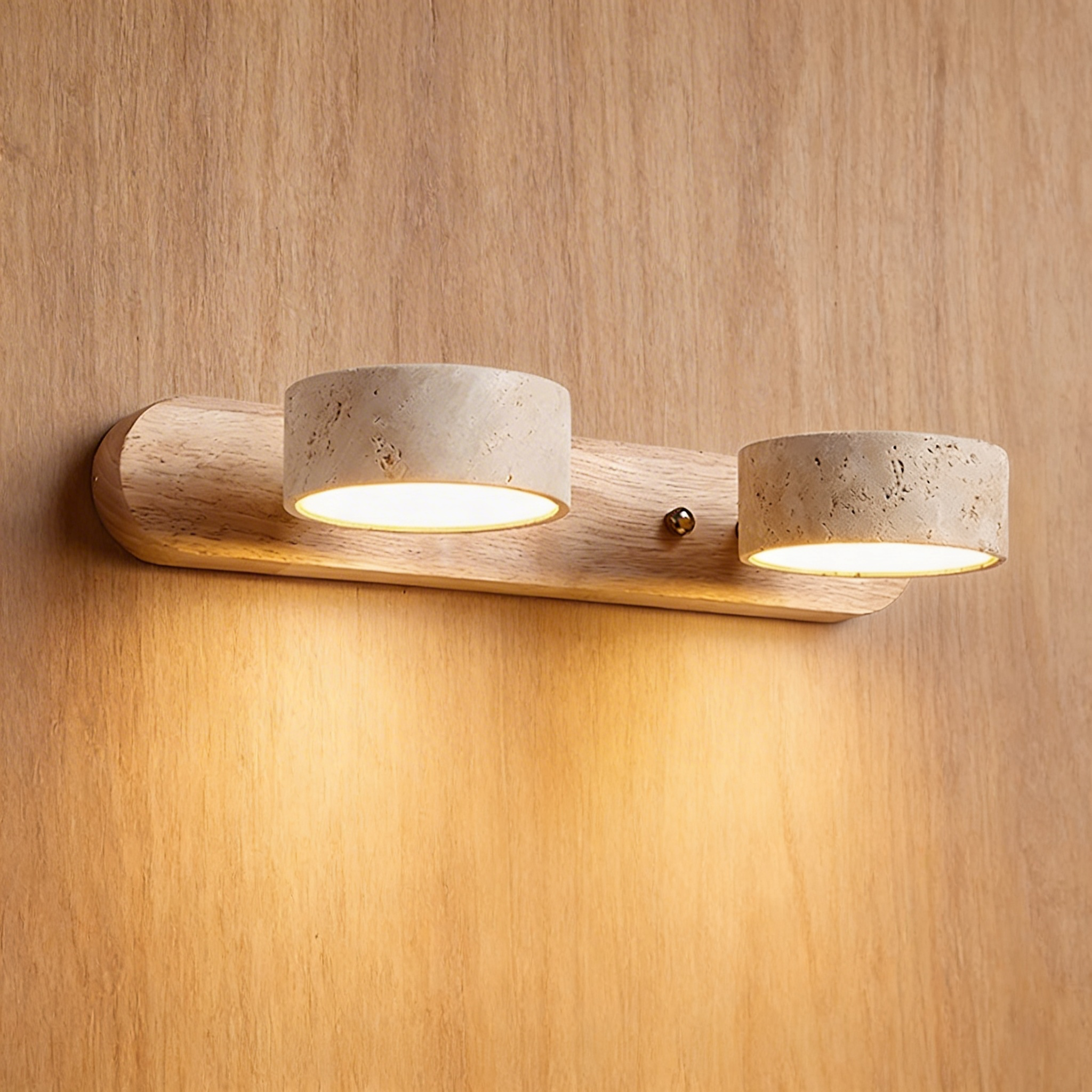 Travertin Wandleuchte – Natürliches Modernes Design