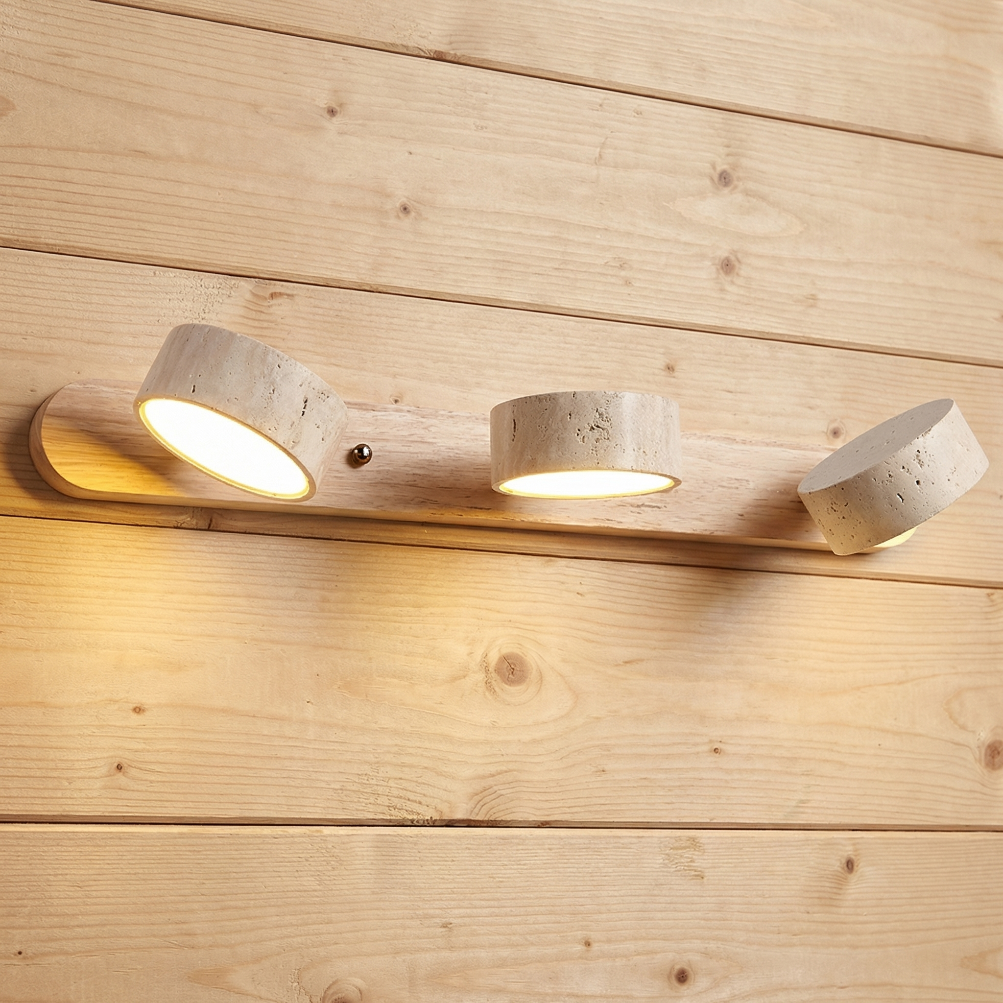 Travertin Wandleuchte – Natürliches Modernes Design